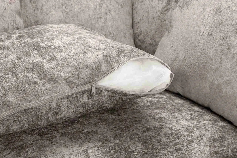 Bishop Truffle Scatterback U-Shape Corner Sofa – Large Luxury Chenille Family Sofa | UK