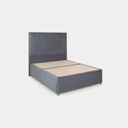 Bea Range Sage Steel Bed Frame – Double & King Size Upholstered Bed with Storage