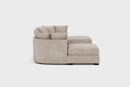 Bishop Sand Scatterback U-Shape Corner Sofa – Large Luxury Chenille U-Shaped Sofa | UK