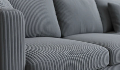 Jumbo Cord Corner Sofa – Luxury L-Shaped Sofa for Ultimate Comfort & Style