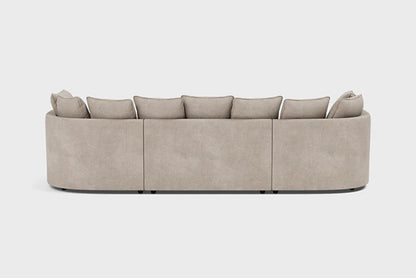 Bishop Sand Scatterback U-Shape Corner Sofa – Large Luxury Chenille U-Shaped Sofa | UK