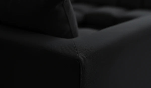 Dylon 5 Seater Corner Sofa Black – Modern L-Shaped Sofa for Stylish UK Living Rooms