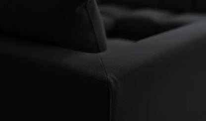 Dylon 5 Seater Corner Sofa Black – Modern L-Shaped Sofa for Stylish UK Living Rooms