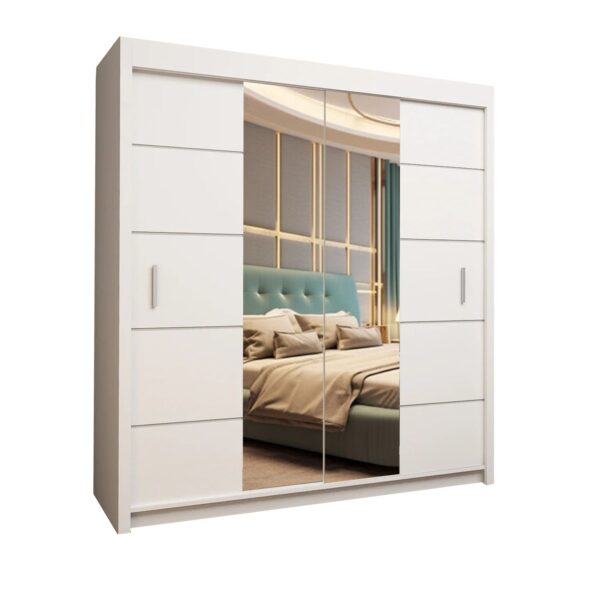 OSLO Sliding Door Wardrobe – 150cm Wide | Modern Bedroom Storage Unit