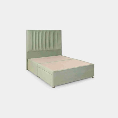 Bea Range Sage Green Upholstered Bed Frame – Double & King Size with Ember Mattress Options