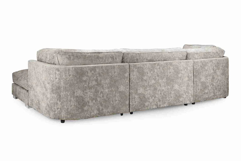 Bishop Truffle Fullback U-Shape Corner Sofa – Large Luxury Chenille U-Shaped Sofa | UK