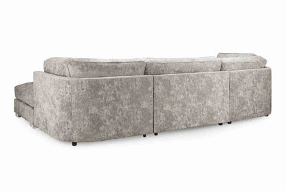 Bishop Truffle Fullback U-Shape Corner Sofa – Large Luxury Chenille U-Shaped Sofa | UK