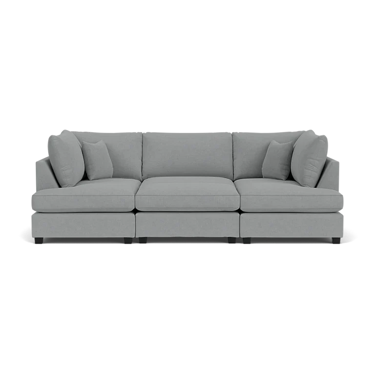Carnaby Grey U-Shape Corner Sofa – Spacious Fabric U-Shaped Sofa | UK