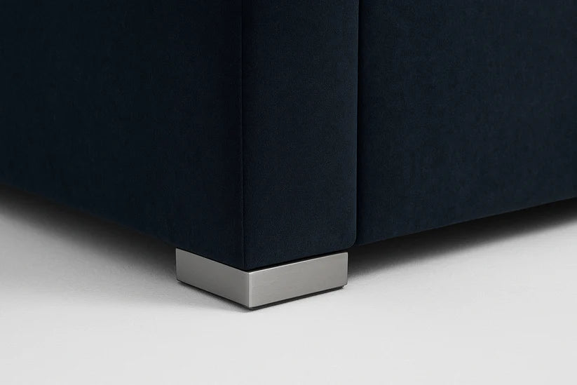 Bishop U-Shaped Velvet Sectional Sofa with Chaise – Luxury Black & Navy U-Shape Sofa | UK