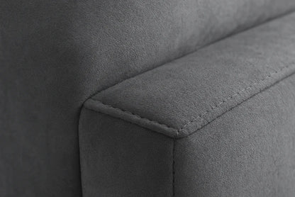 Luxury Velvet Panel Bed Frame with Mattress Options – Charcoal Grey | Single to Super King UK