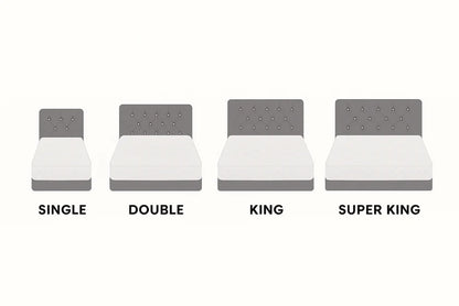 Luxury Grey Divan Bed with Storage Drawers & Crystal-Tufted Headboard – Single to Super King with Mattress Options UK