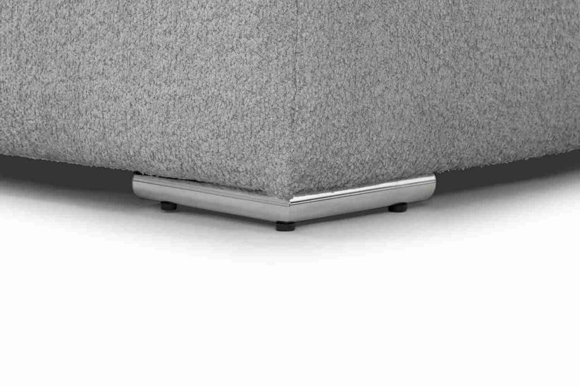 Inga Fullback Grey U-Shape Corner Sofa – Large Bouclé Fabric Family Sofa | UK
