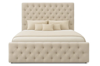 Luxury Chesterfield Upholstered Bed Frame with Tall Headboard – Handmade in the UK by PSCL Beds