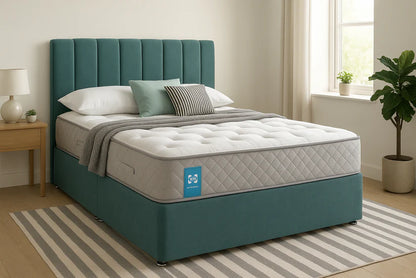 Sealy Divan Bed with Storage & Premium Mattress – Single, Double, King & Super King UK