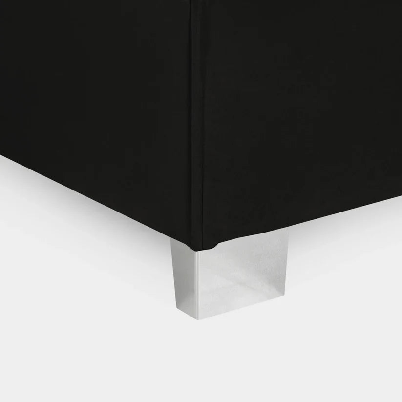 Sloane Black U-Shape Corner Sofa – Large Luxury Full Back U-Shaped Sofa | UK