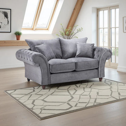 Windsor Fullback 2 Seater Sofa in Grey