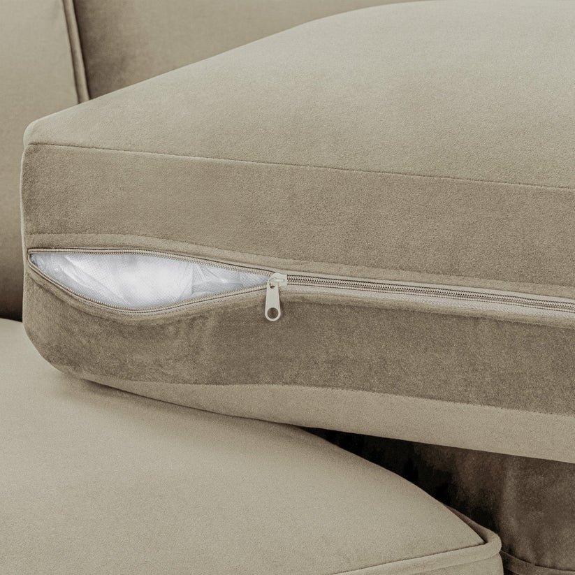 Belgravia Beige U-Shape Corner Sofa