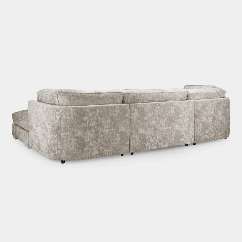 Bishop Truffle Fullback U-Shape Corner Sofa – Large Luxury Chenille U-Shaped Sofa | UK