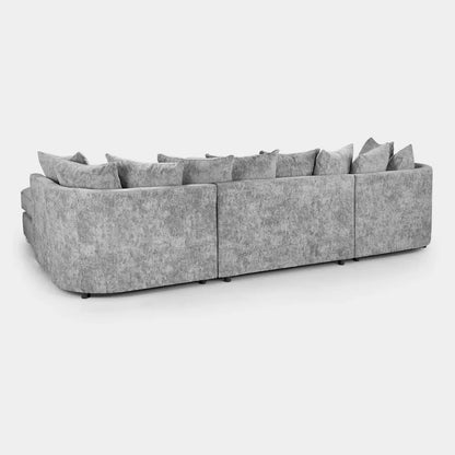 Bishop Platinum Scatterback U-Shape Corner Sofa – Large Luxury Chenille Sofa | UK