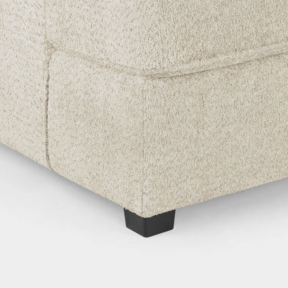 Carnaby Beige Bouclé U-Shape Corner Sofa – Modern Luxury Fabric U-Shaped Sofa | UK
