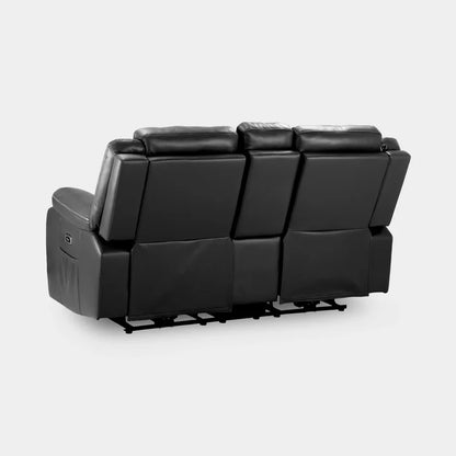 Harald Electric Recliner 2 Seater Sofa in Black