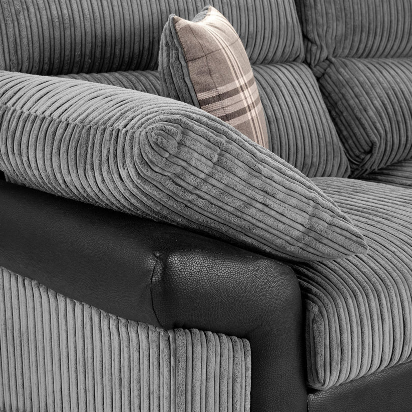 Verona Fullback Sofa Grey Armchair | Classic Fabric Armchair UK