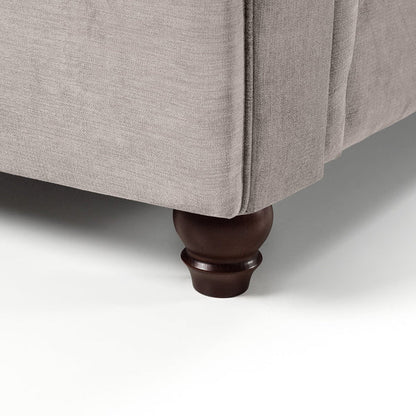 Windsor Fullback Sofa Stone Right Hand Facing Corner – Classic Fabric L-Shaped Sofa