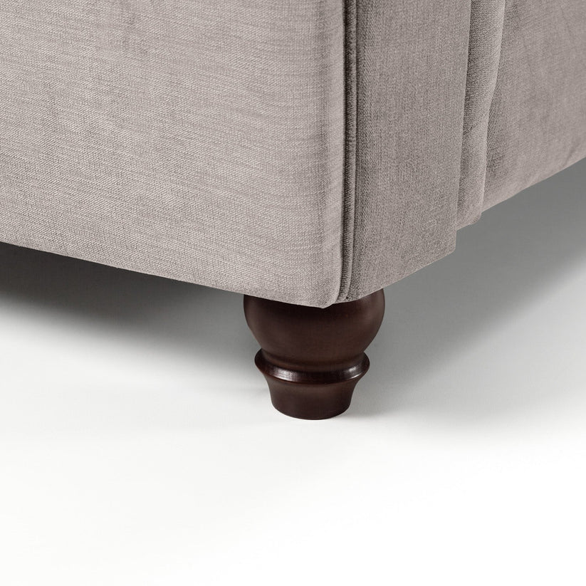 Windsor Fullback Stone Left Hand Facing Corner Sofa – Classic Fabric L-Shaped Sofa