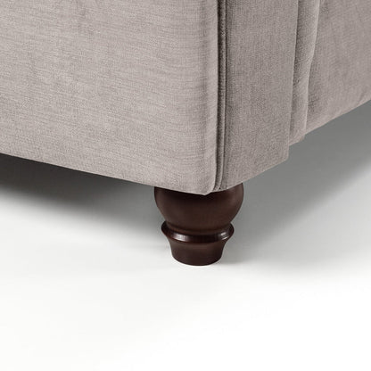 Windsor Fullback Stone Left Hand Facing Corner Sofa – Classic Fabric L-Shaped Sofa