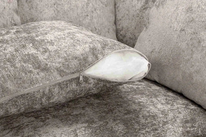 Bishop Truffle Scatterback U-Shape Corner Sofa – Large Luxury Chenille Family Sofa | UK