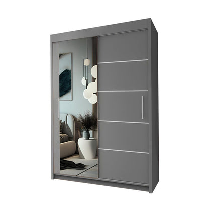 LYON Sliding Door Wardrobe – Modern Design Available in 4 Colours | Fast UK Delivery