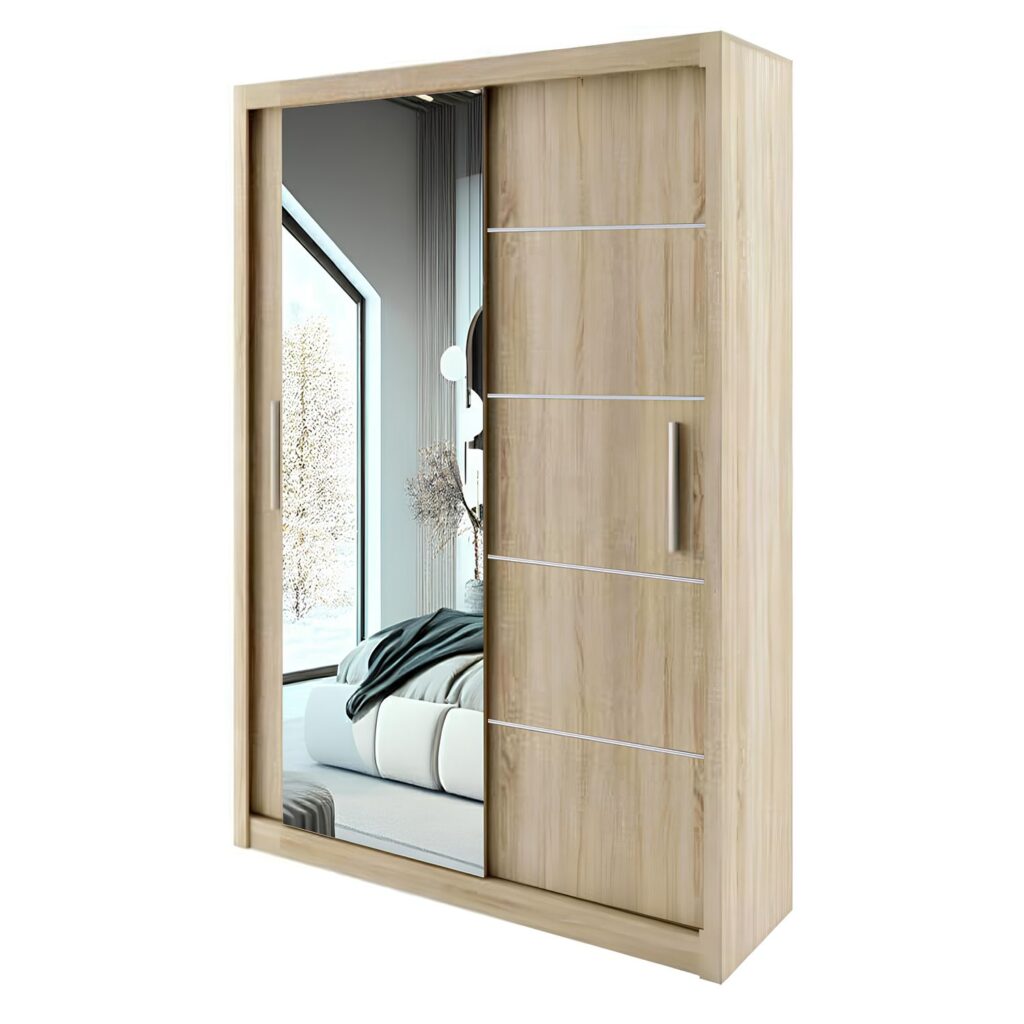 LYON Sliding Door Wardrobe – Modern Design Available in 4 Colours | Fast UK Delivery